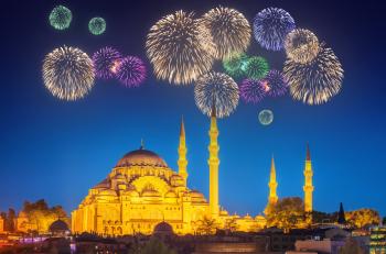 Новогодние огни Стамбула
